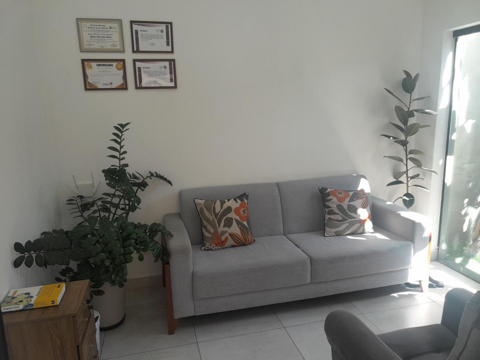 Sala de atendimento do consultório